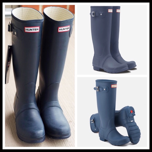 ❌SOLD❌HUNTER ORIGINAL TALL RAIN BOOTS KNEE HIGH - Picture 3 of 8